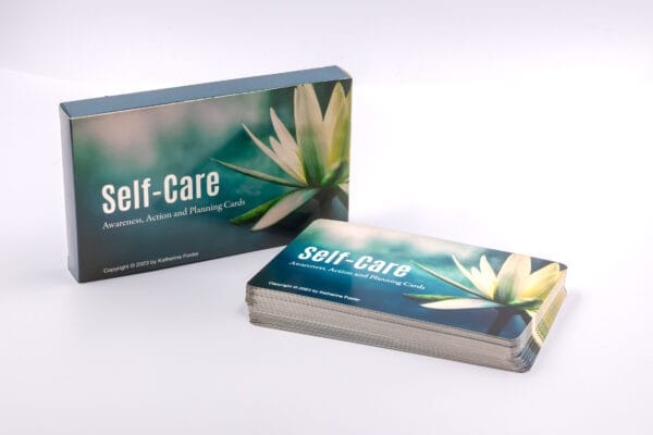 Self Care Card Set Awareness Action and Planning   By Katherine Foster
